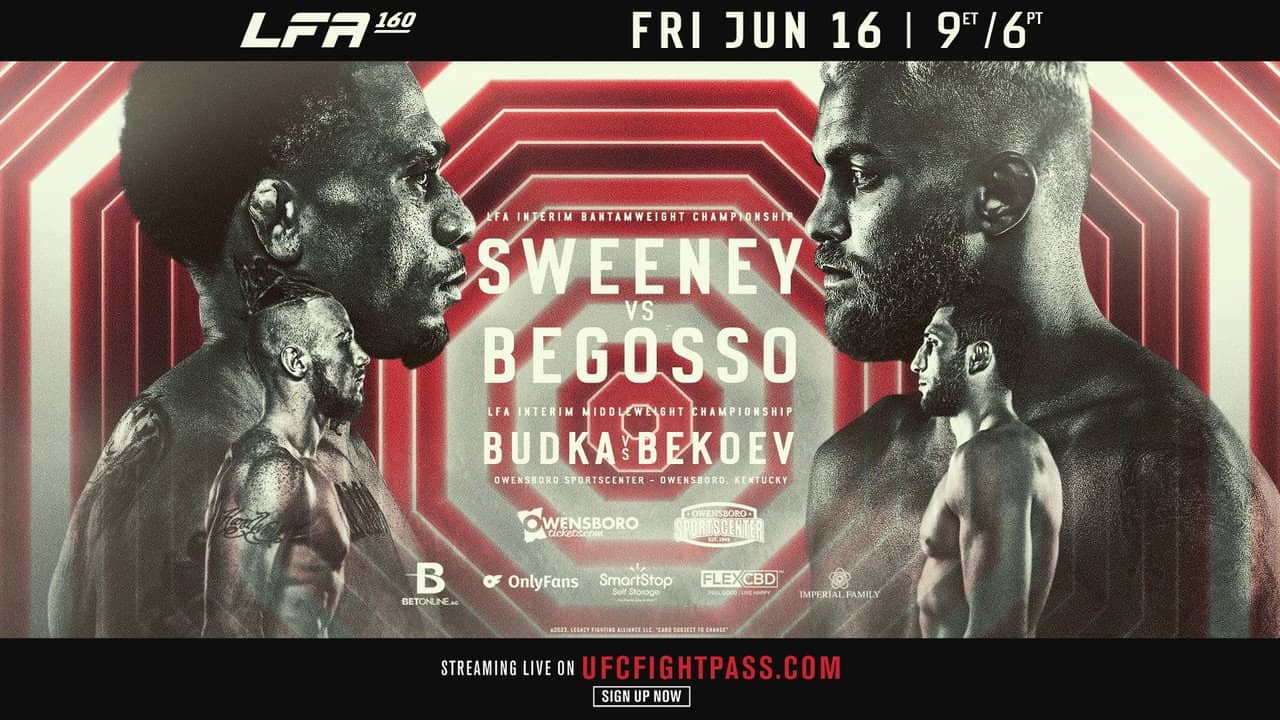 LFA 160: Sweeney vs. Begosso backdrop