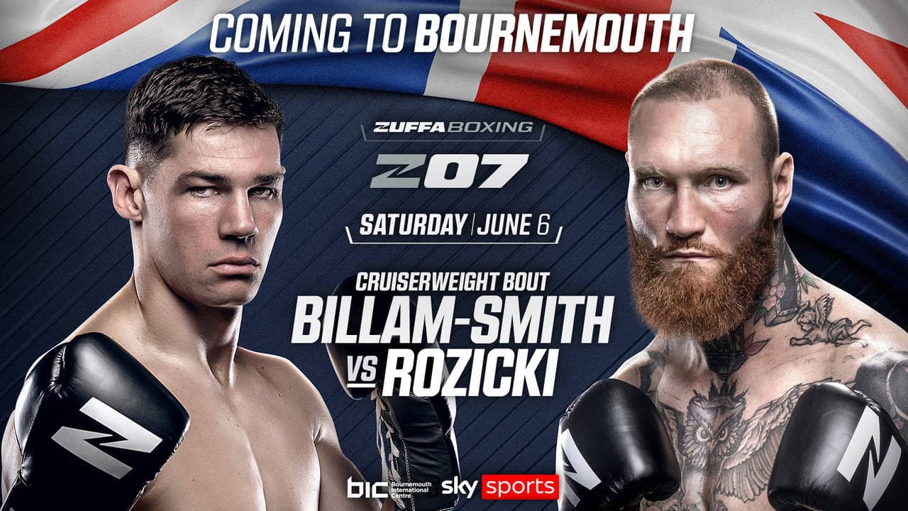 Chris Billam-Smith vs. Ryan Rozicki backdrop