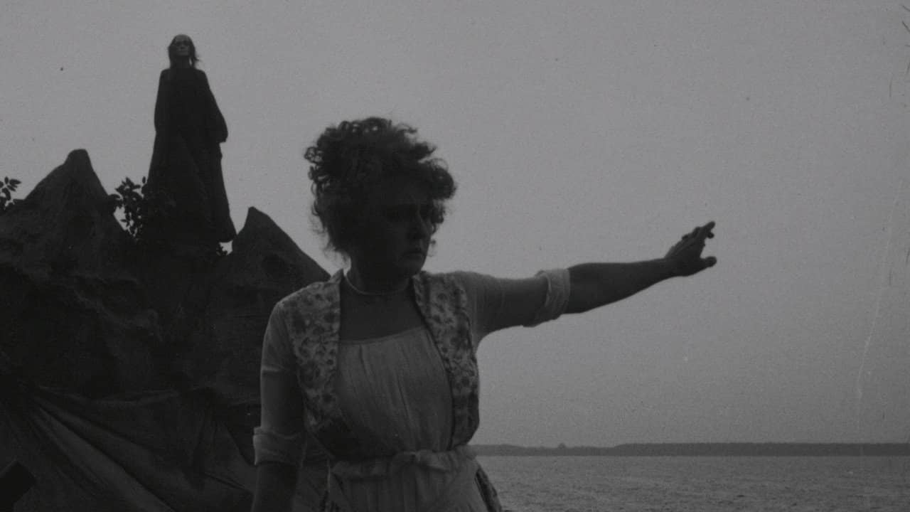 Hilde Warren and Death backdrop