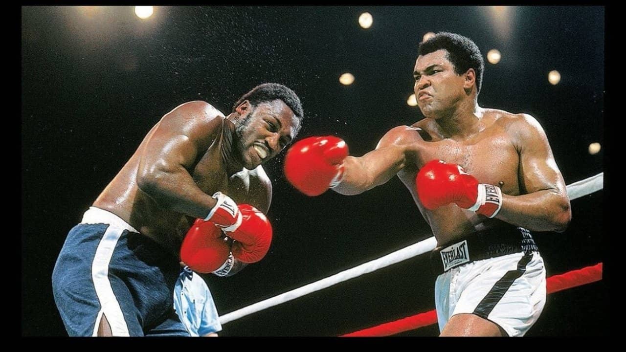 Muhammad Ali vs. Joe Frazier III backdrop