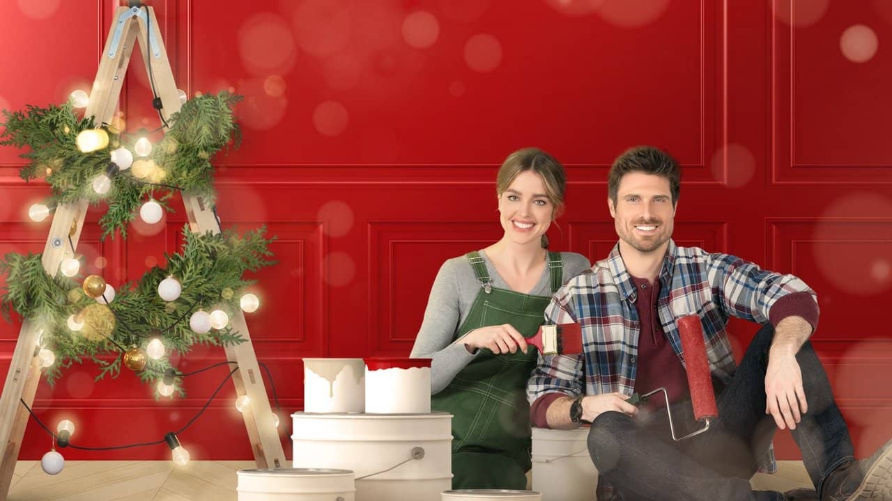 Flipping for Christmas backdrop