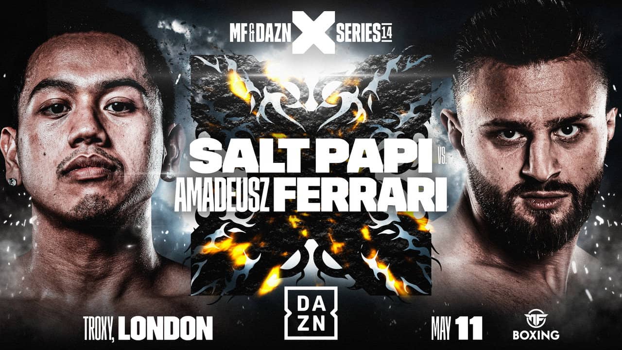 Salt Papi vs. Amadeusz Ferrari backdrop