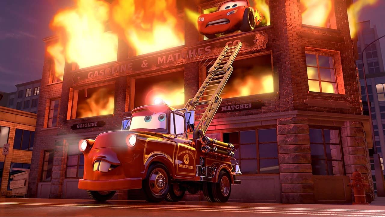 Rescue Squad Mater backdrop