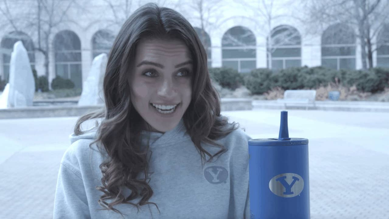 BYU's Resident Cougar backdrop