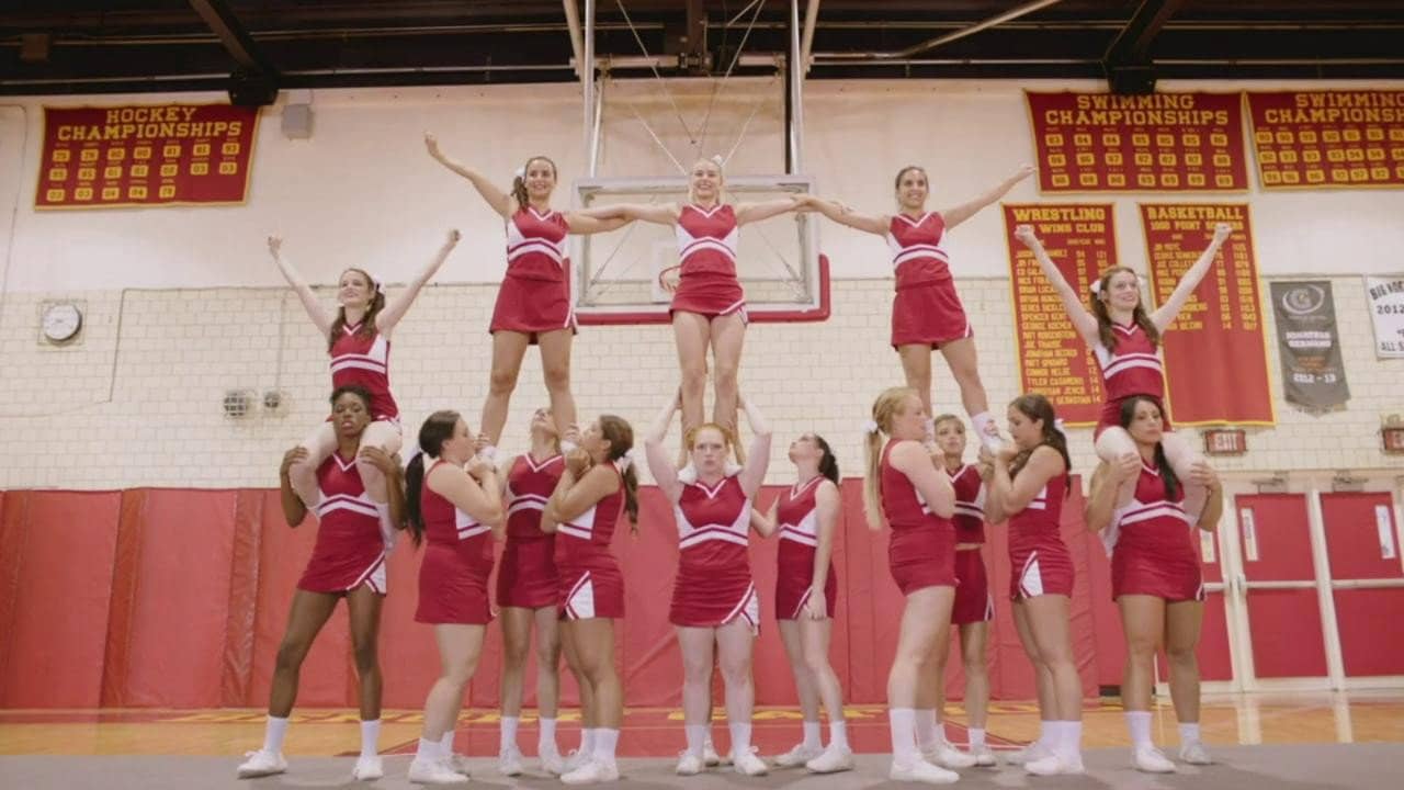 Cheerleader backdrop