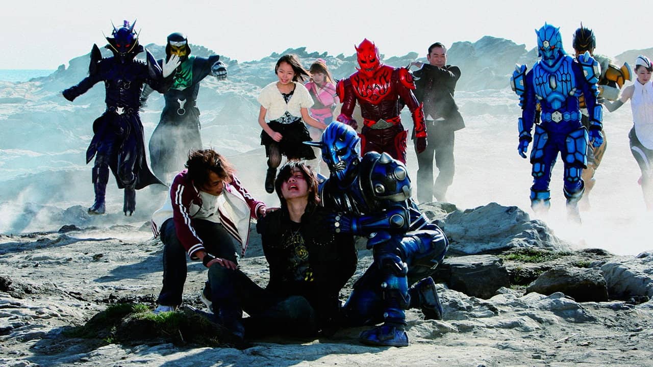 Super Kamen Rider Den-O & Decade NEO Generations: The Onigashima Warship backdrop