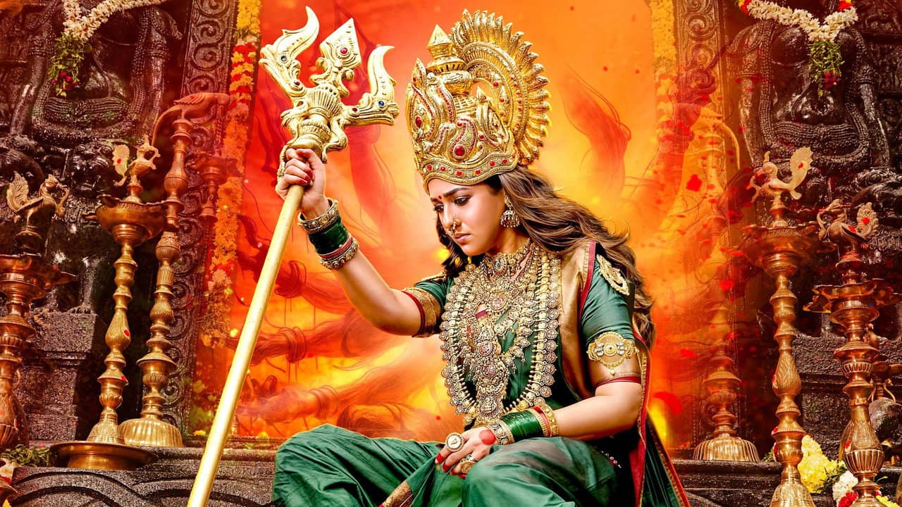 Mookuthi Amman 2 backdrop