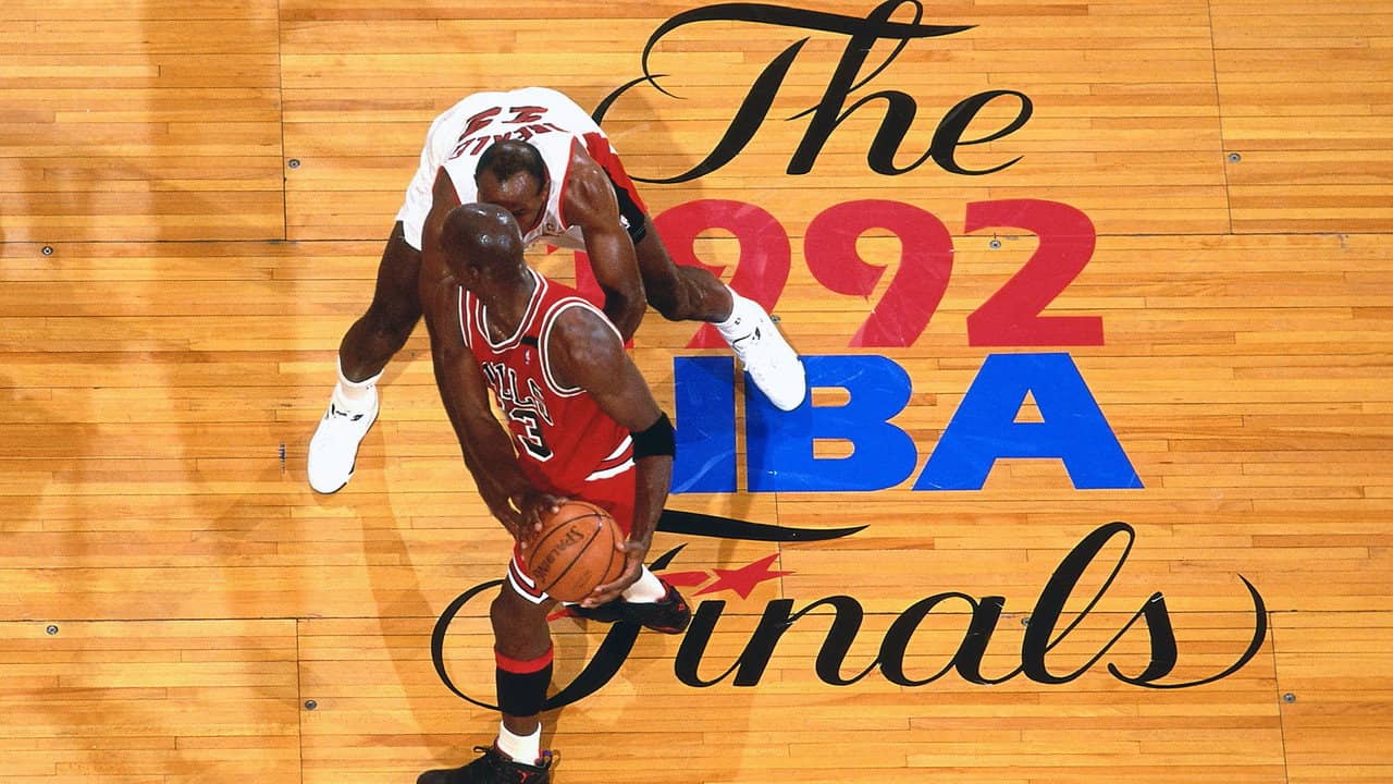 The 1992 NBA Finals backdrop