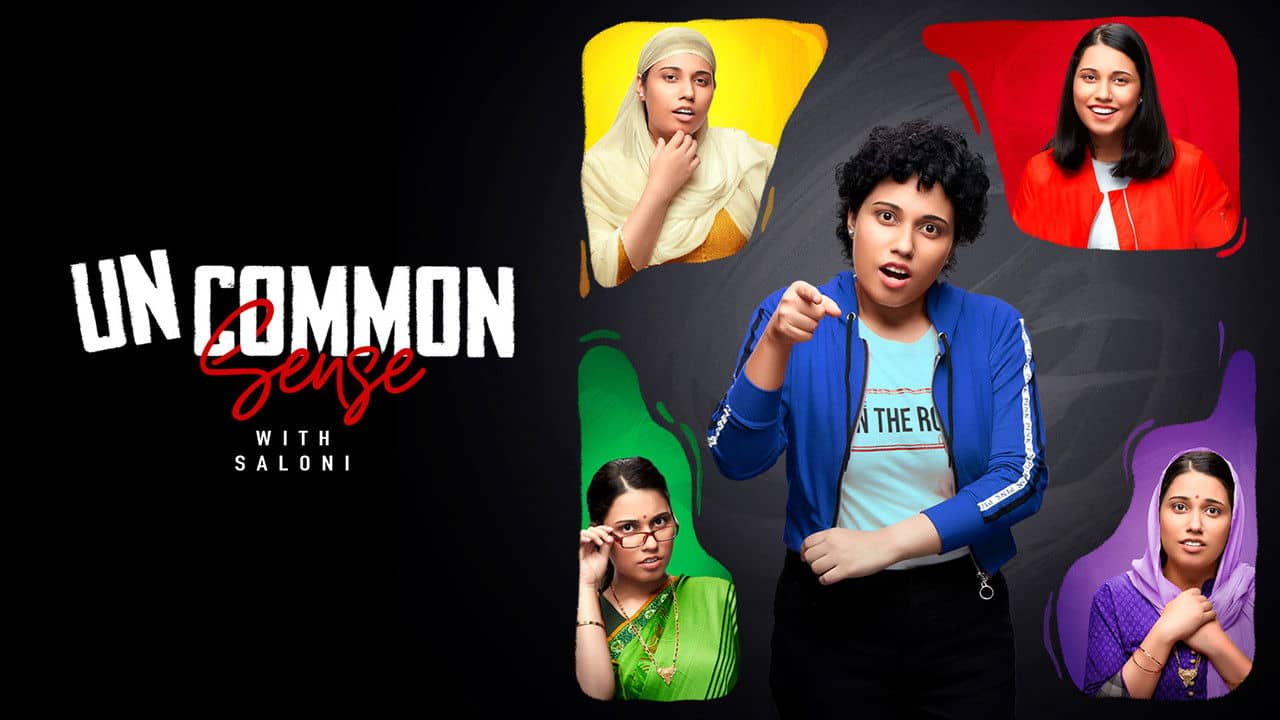 Uncommon Sense with Saloni backdrop