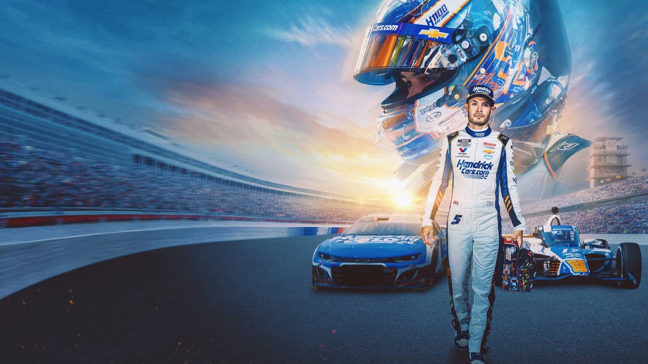 Kyle Larson vs. The Double backdrop