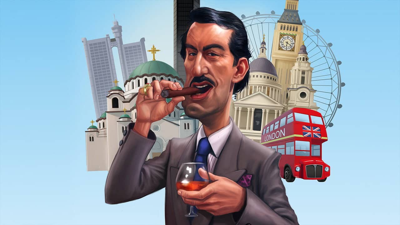 Boycie in Belgrade backdrop