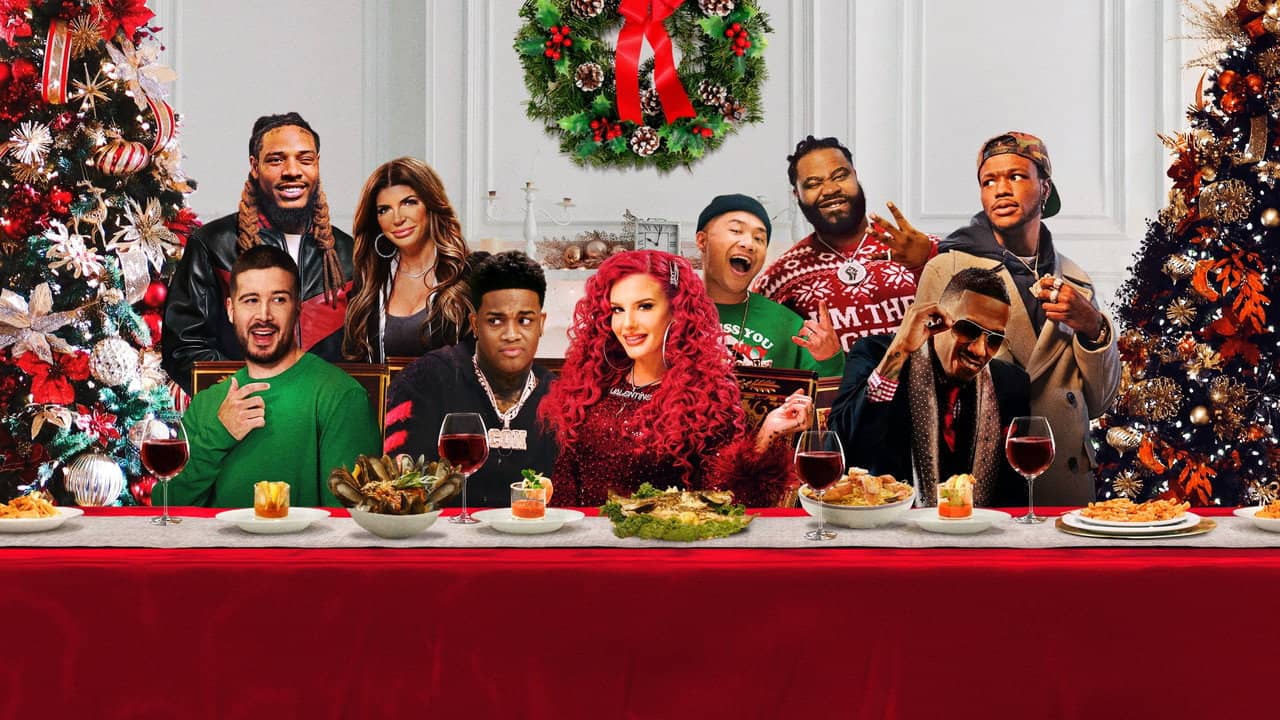 Fuhgeddabout Christmas backdrop