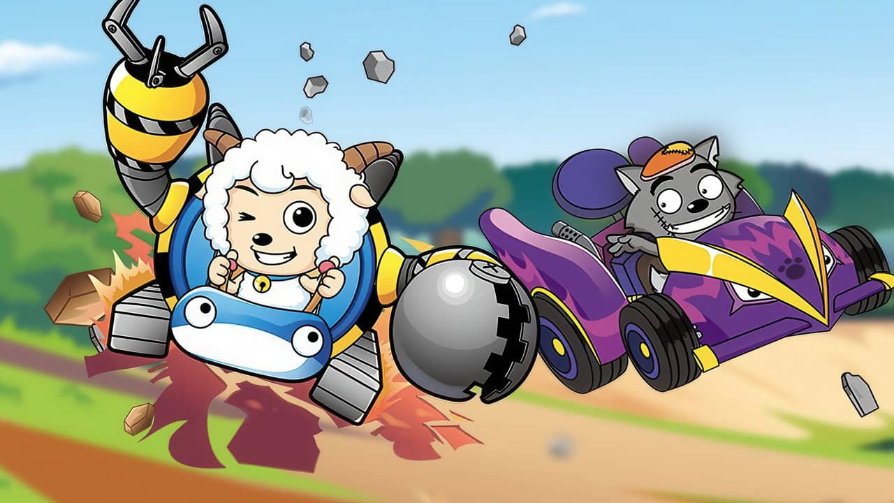 Pleasant Goat and Big Big Wolf: Happy Formula backdrop