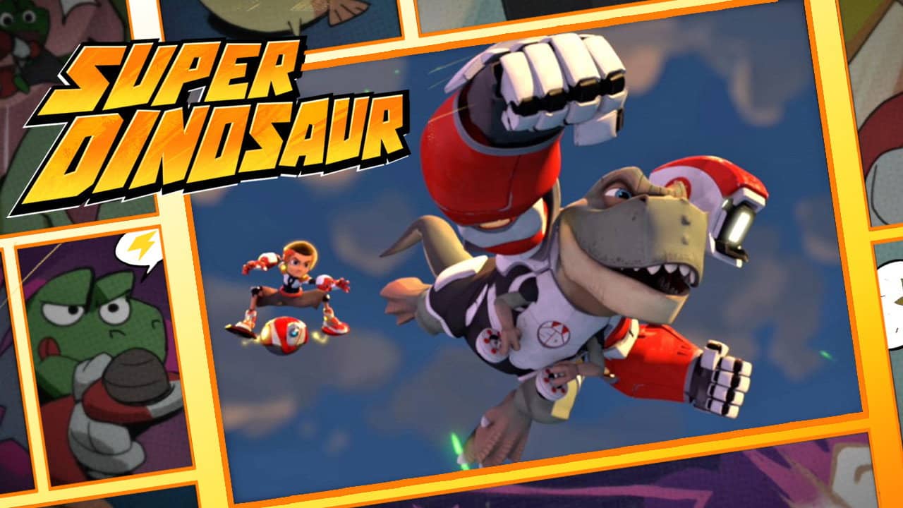 Super Dinosaur backdrop