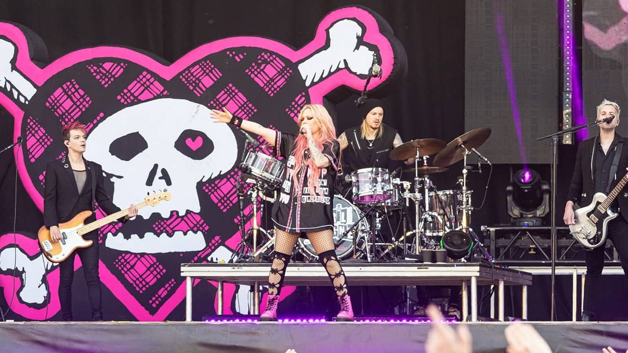 Avril Lavigne Live at Main Square Festival backdrop