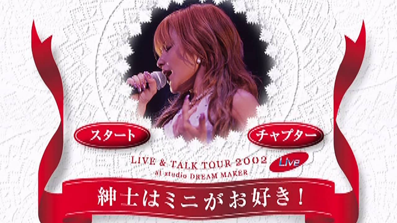 Nakazawa Yuko 2002 LIVE & TALK TOUR Shinshi wa Mini ga Osuki! at studio DREAM MAKER backdrop