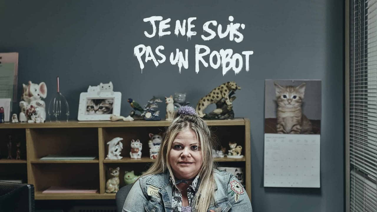 Je ne suis pas un robot backdrop