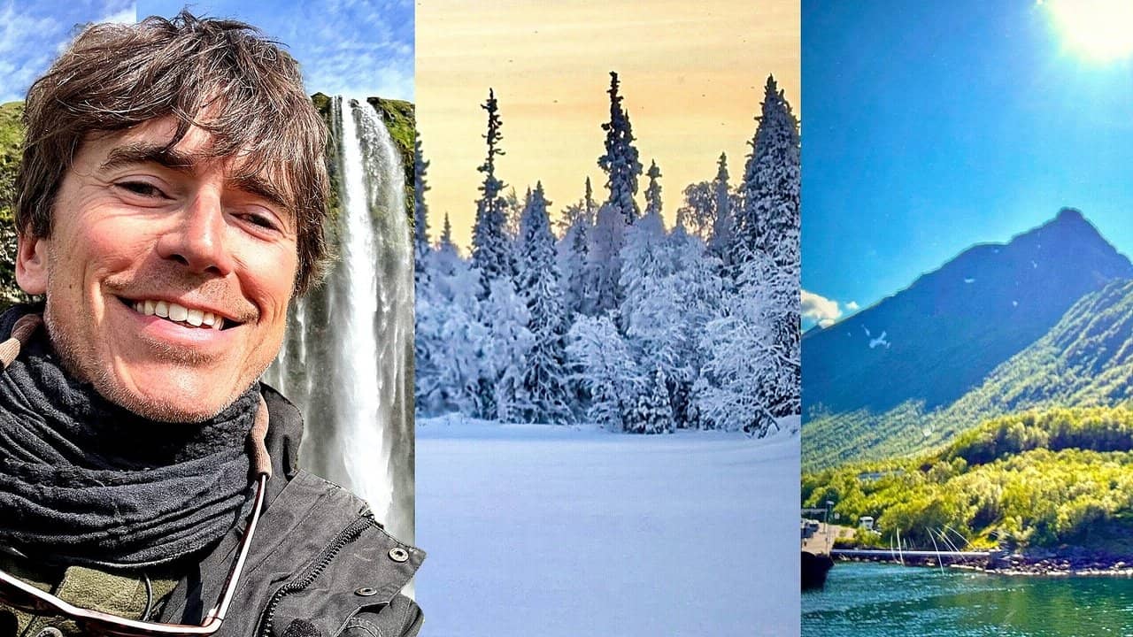 Scandinavia with Simon Reeve backdrop