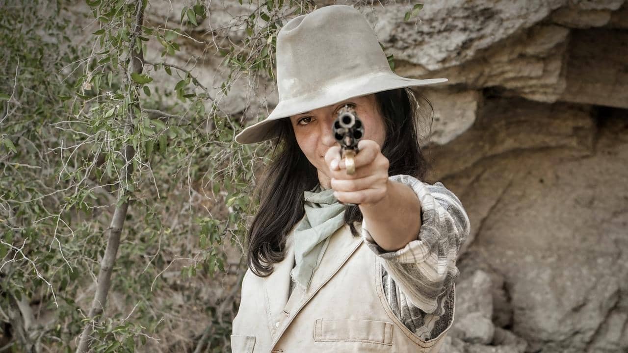 The Woman Who Robbed the Stagecoach backdrop
