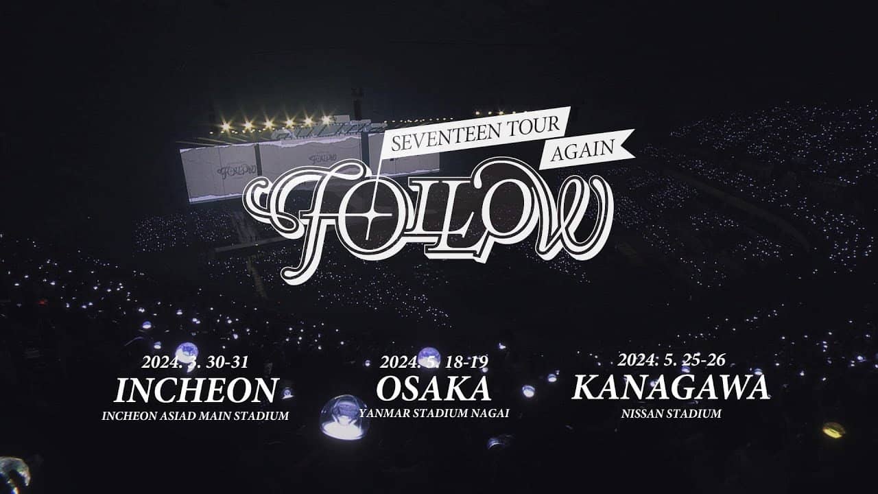 SEVENTEEN TOUR 'FOLLOW' AGAIN TO INCHEON Day 2 backdrop