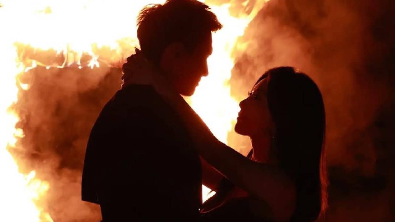 She Came From the Fire backdrop