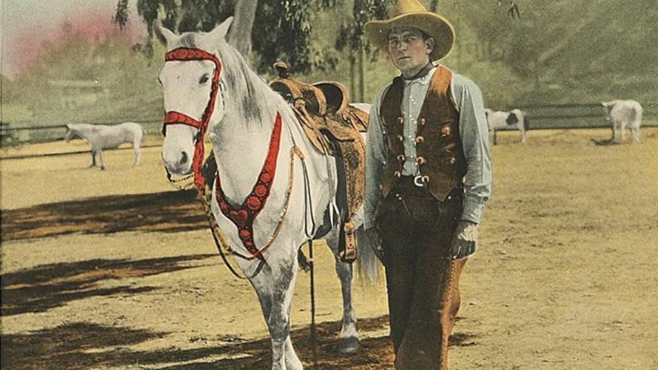 The Fighting Buckaroo backdrop