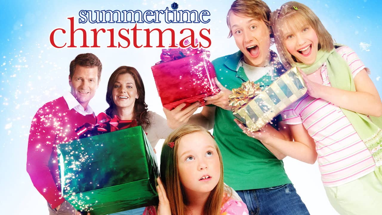 Summertime Christmas backdrop