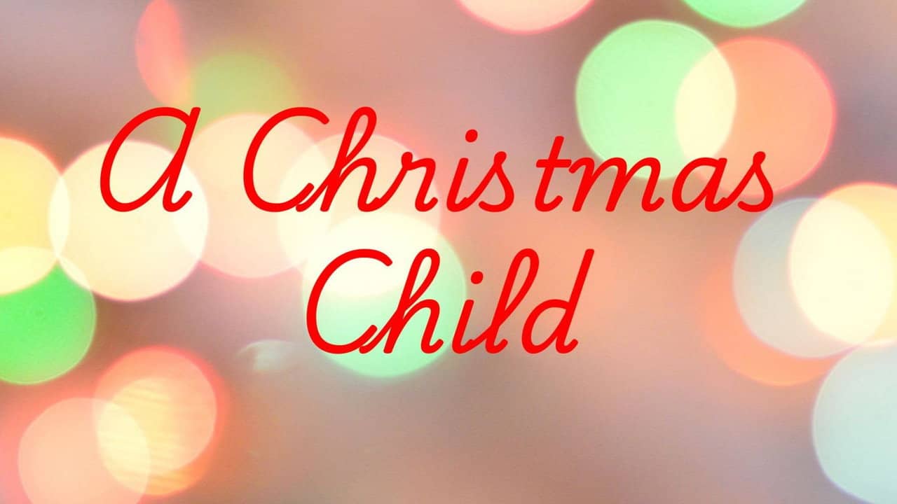 A Christmas Child backdrop