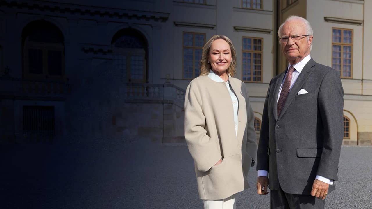 Kungen 80 år - intervju backdrop