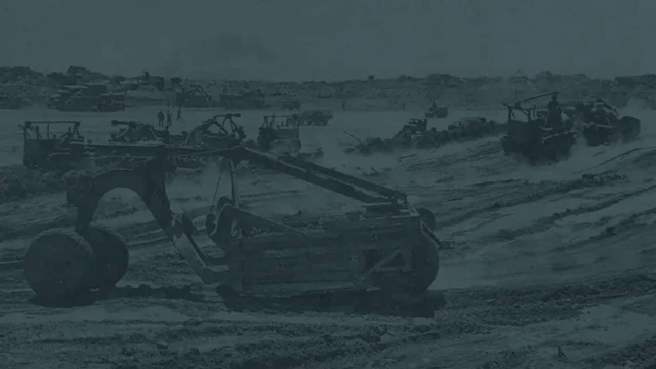 The Seabees on Iwo Jima backdrop