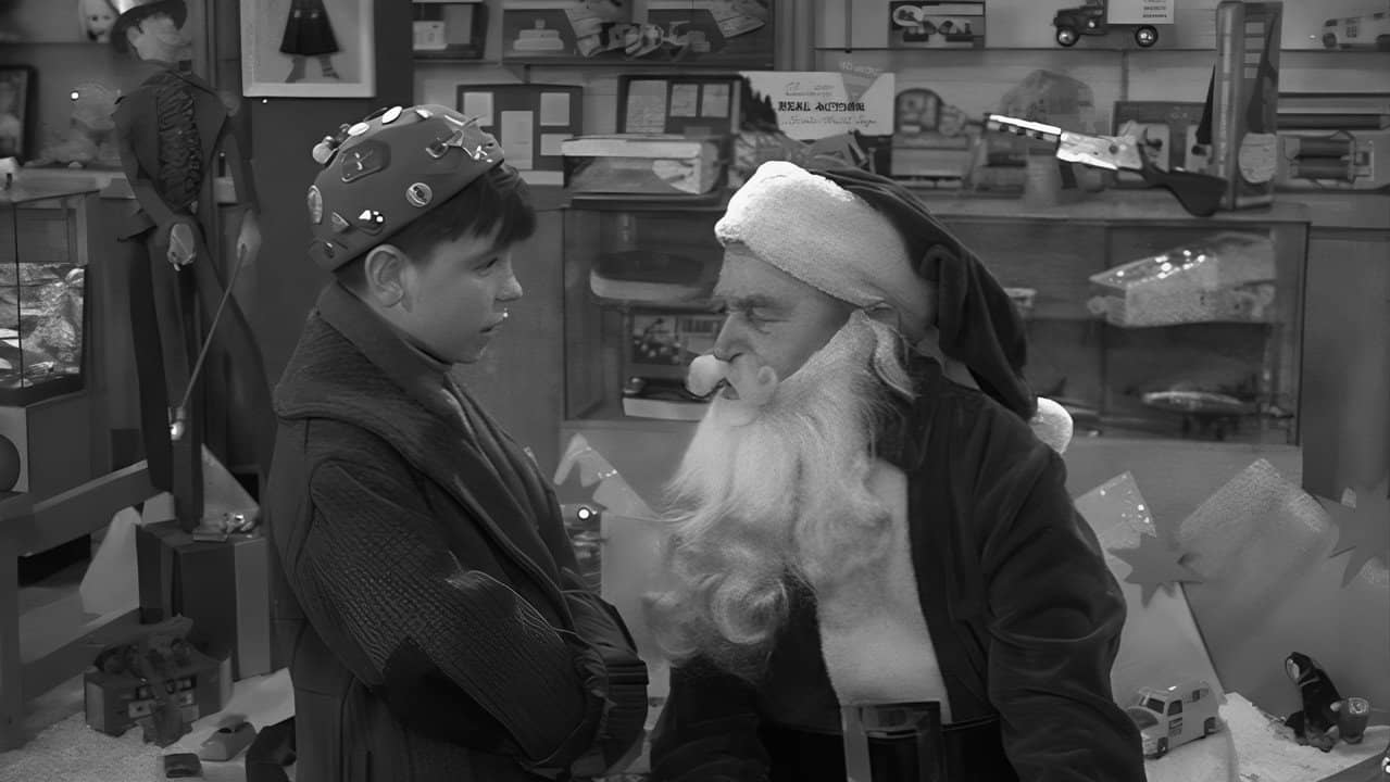 Santa Claus and the Tenth Avenue Kid backdrop