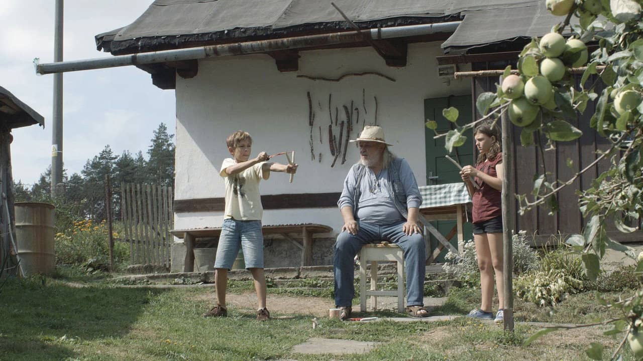 Děda backdrop