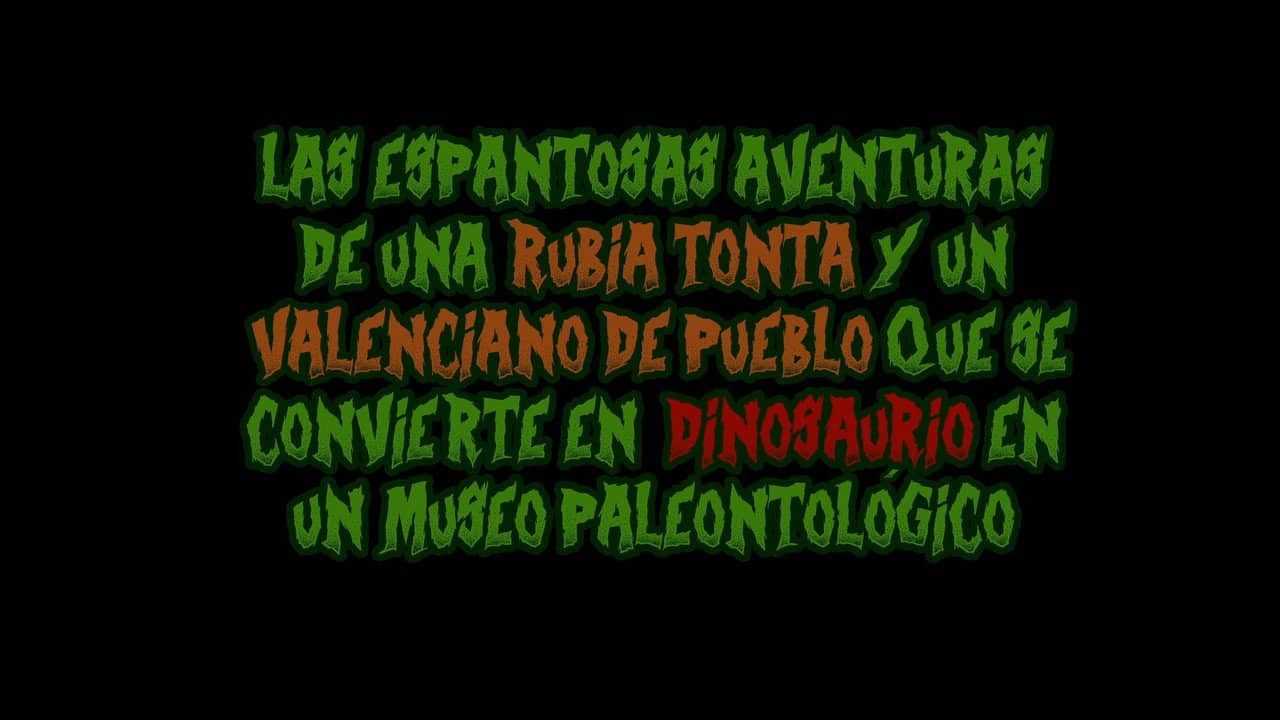 Las espantosas aventuras de una rubia tonta y un valenciano de pueblo que se convierte en dinosaurio en un museo paleontológico 2 backdrop