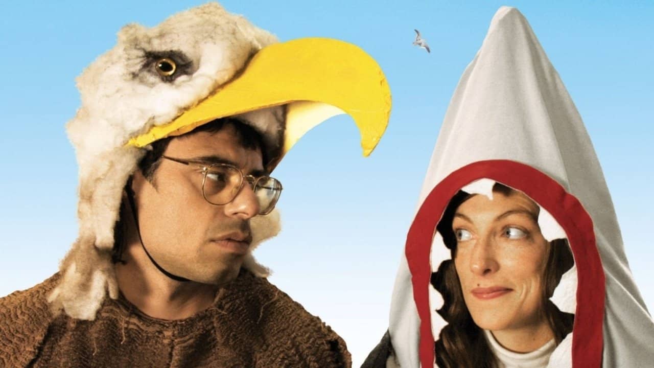 Eagle vs Shark backdrop
