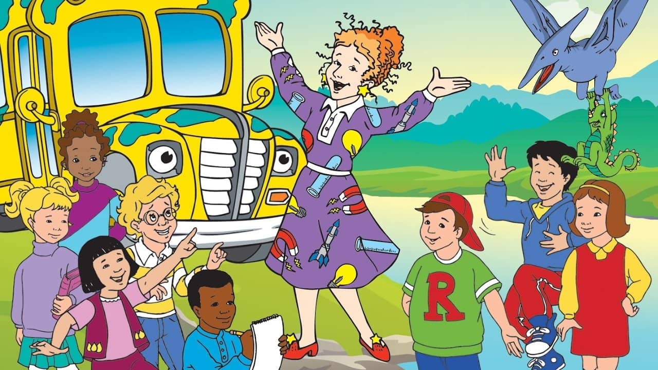 The Magic School Bus backdrop