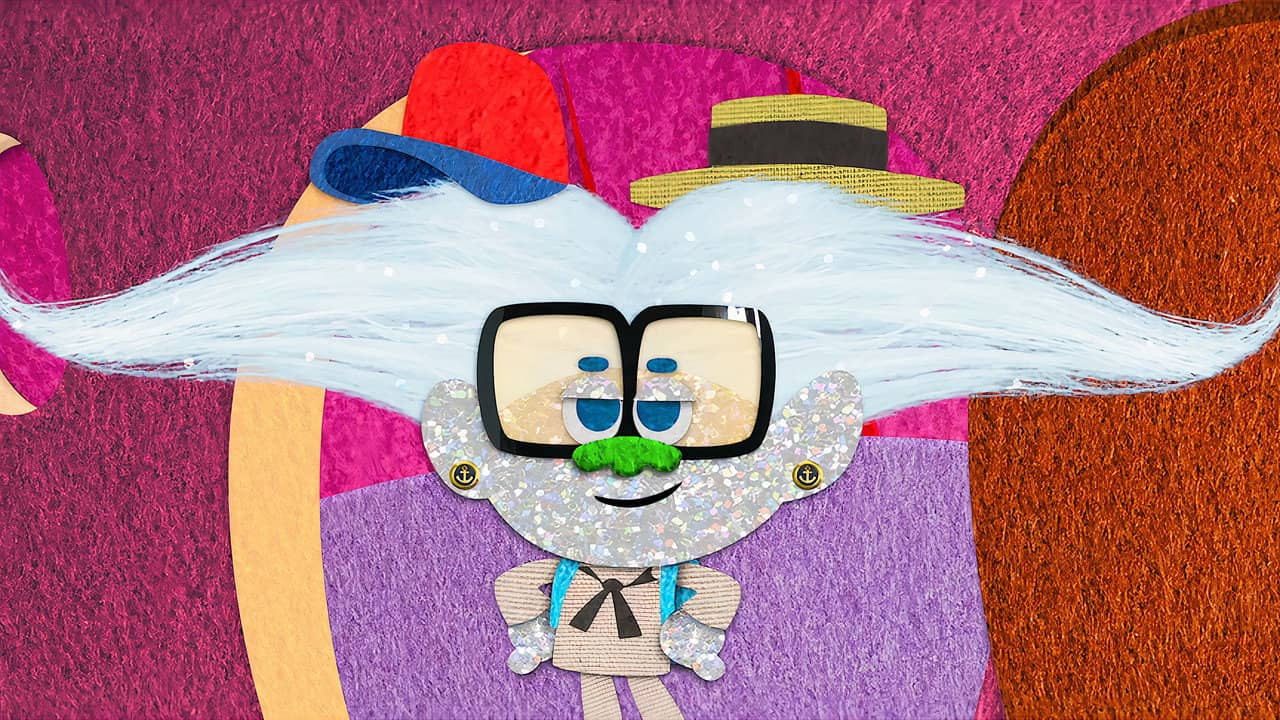 Trolls: Tiny Diamond Goes Back to School backdrop