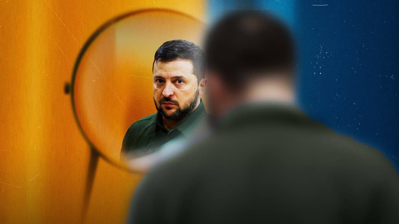 The Zelensky Story backdrop