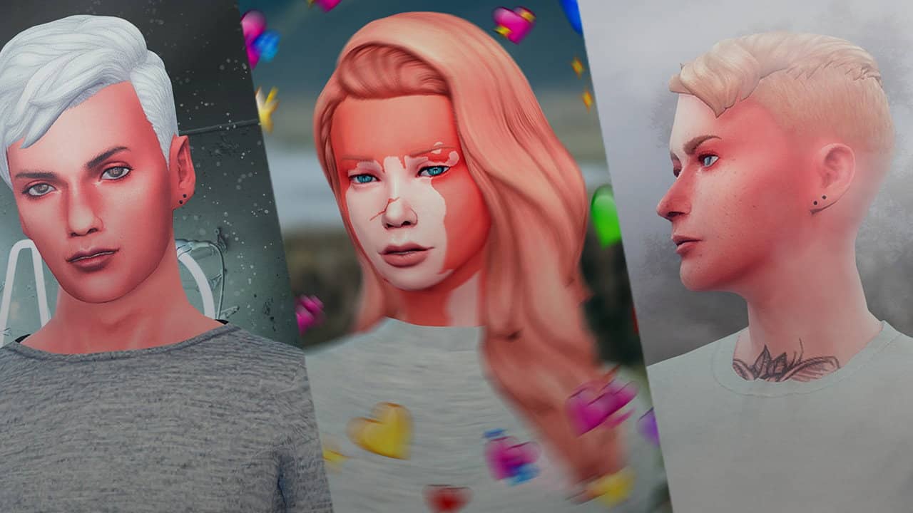 Scared Sims backdrop