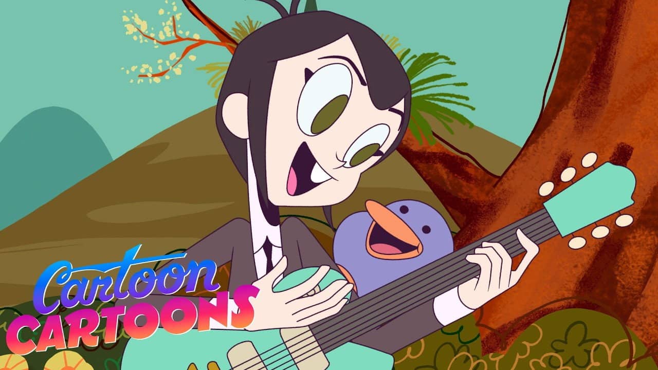 Maude Macher & Dom Duck backdrop