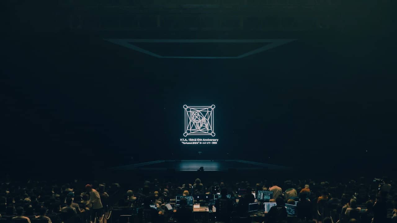 P.T.A. 15th & 10th Anniversary 'Perfume and You' Hall Tour 2023 backdrop