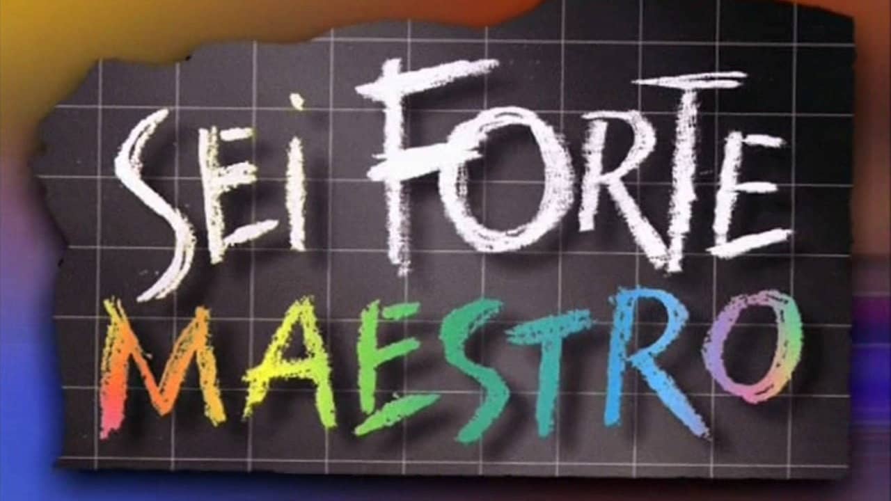 Sei forte, maestro backdrop