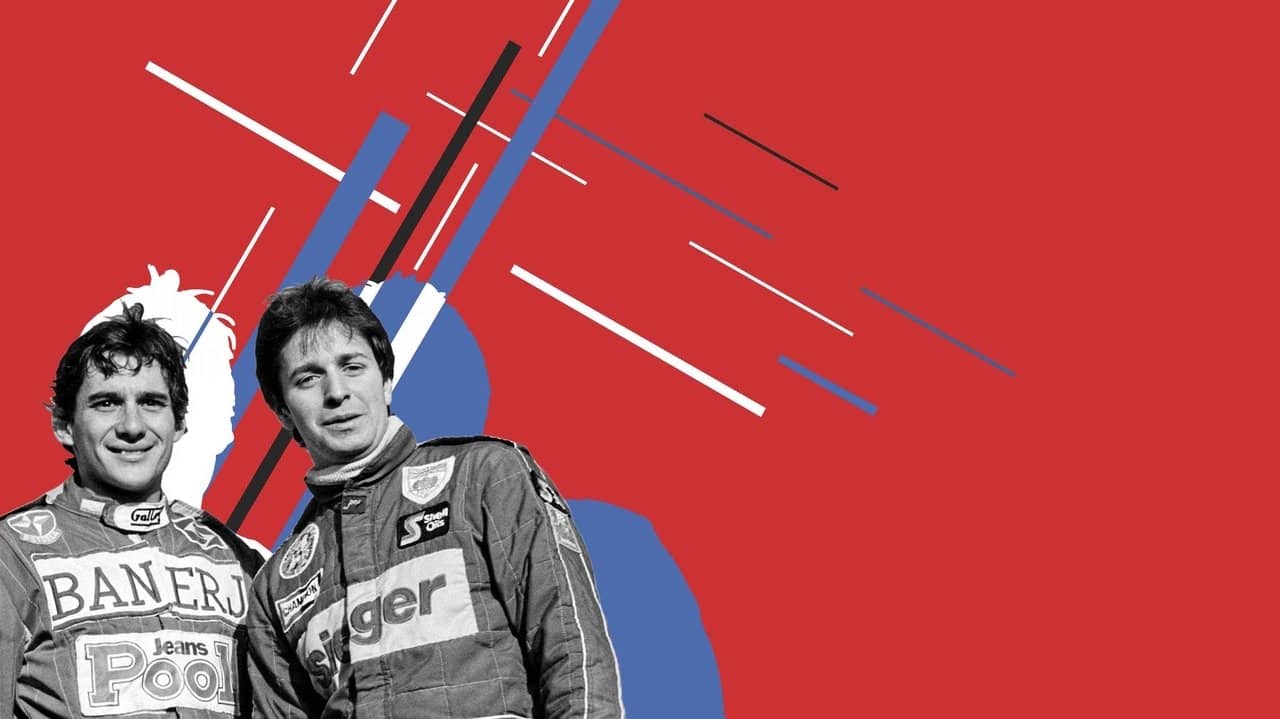 Senna vs Brundle backdrop