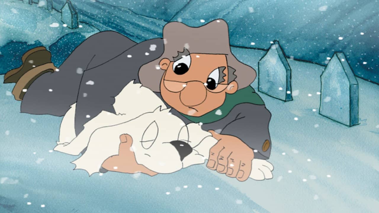Snowy's Christmas backdrop