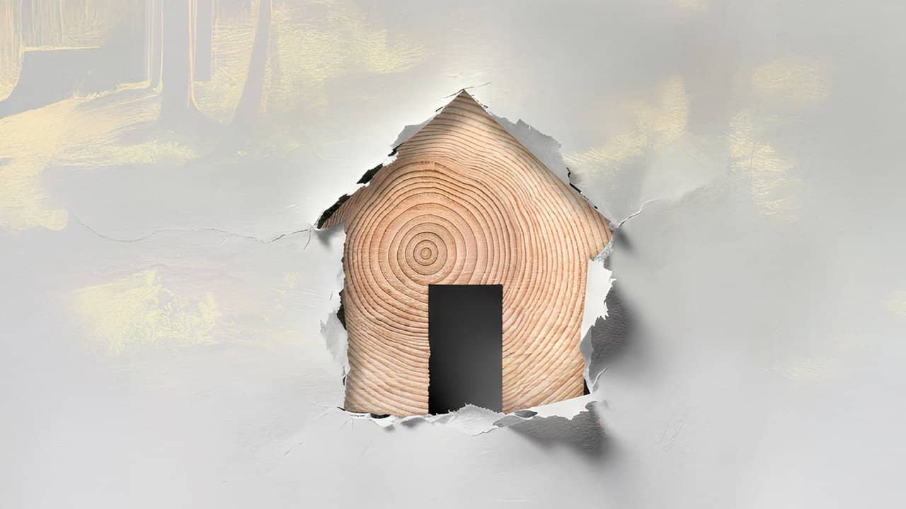Stavby s vůní dřeva backdrop