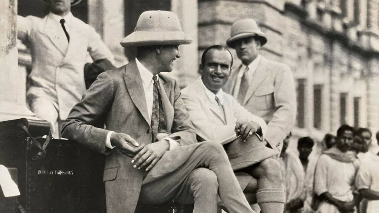 Around the World in 80 Minutes with Douglas Fairbanks backdrop