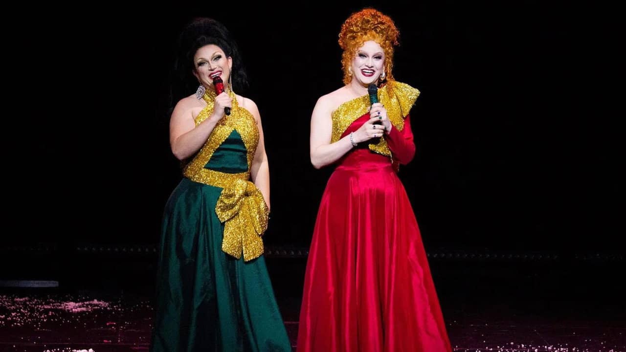 The Jinkx & DeLa Holiday Show 2024 backdrop