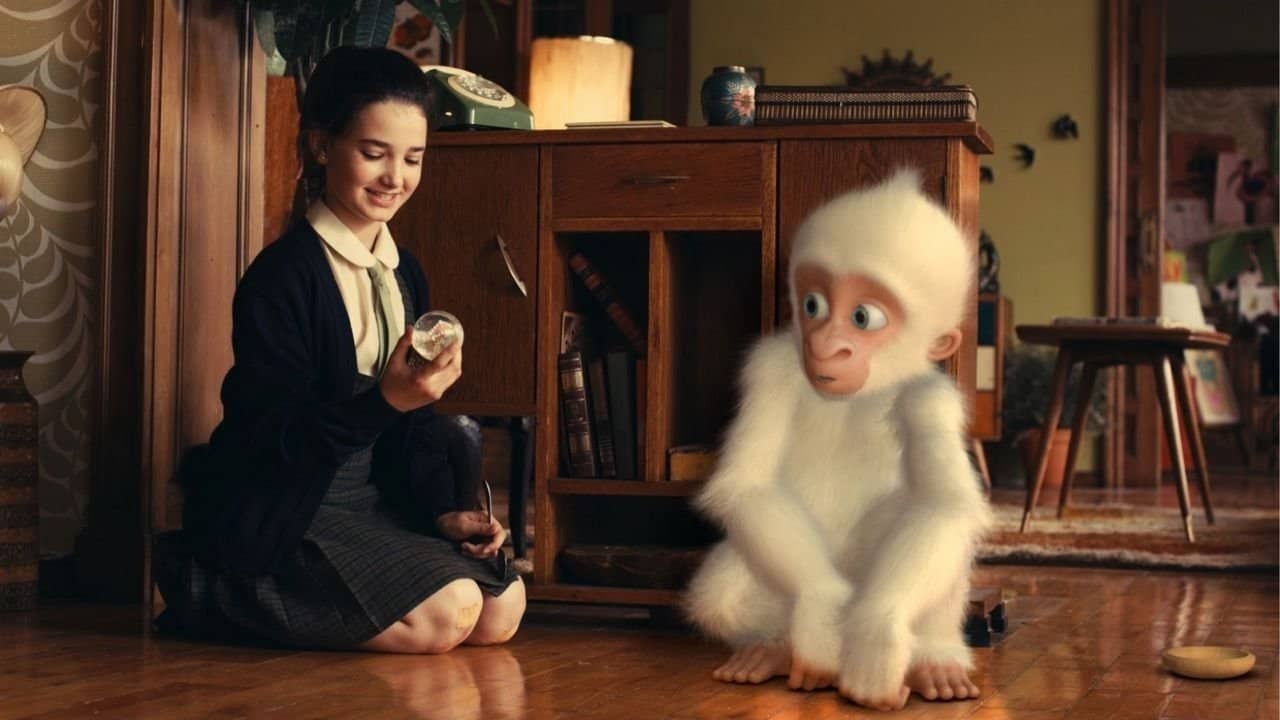 Snowflake, the White Gorilla backdrop