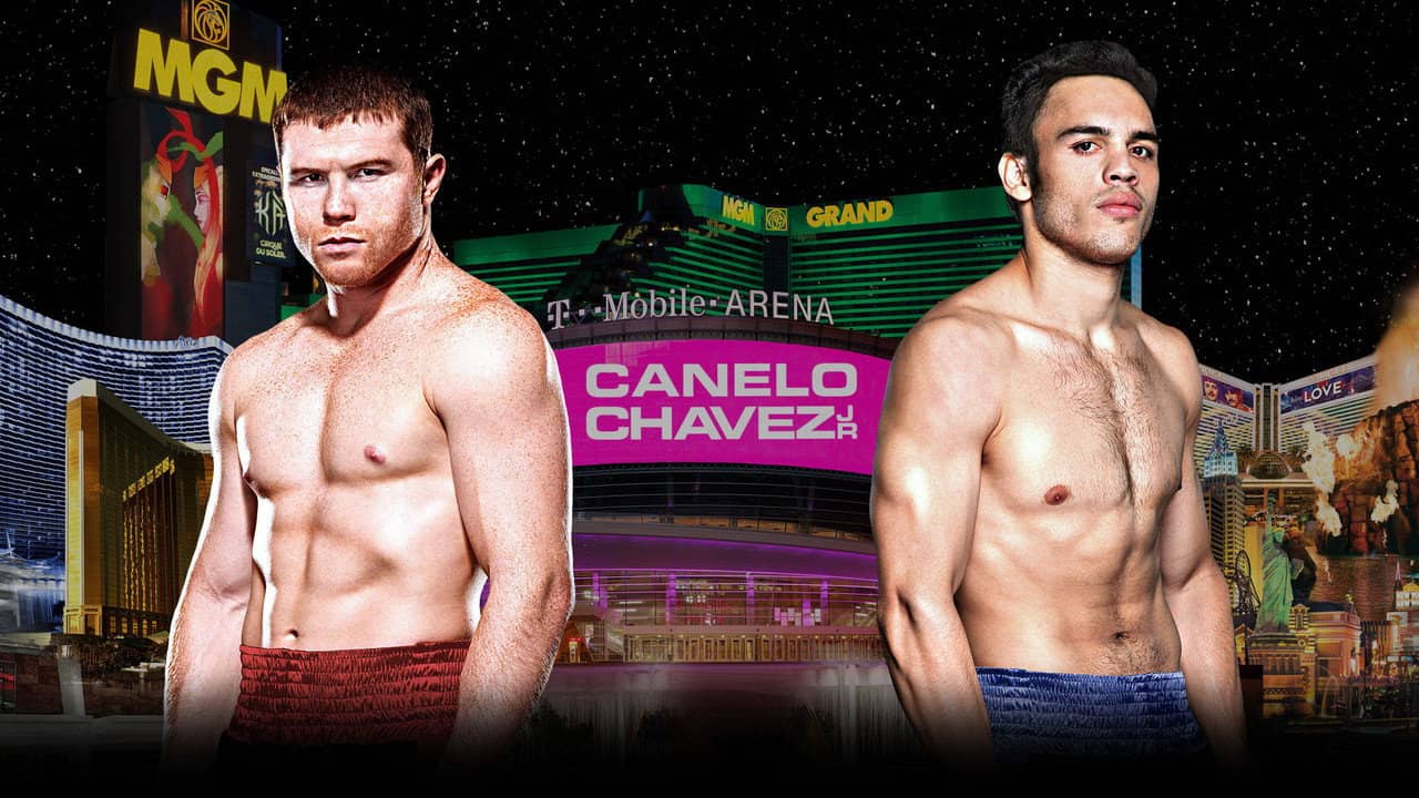 Canelo Alvarez vs. Julio Cesar Chavez Jr. backdrop