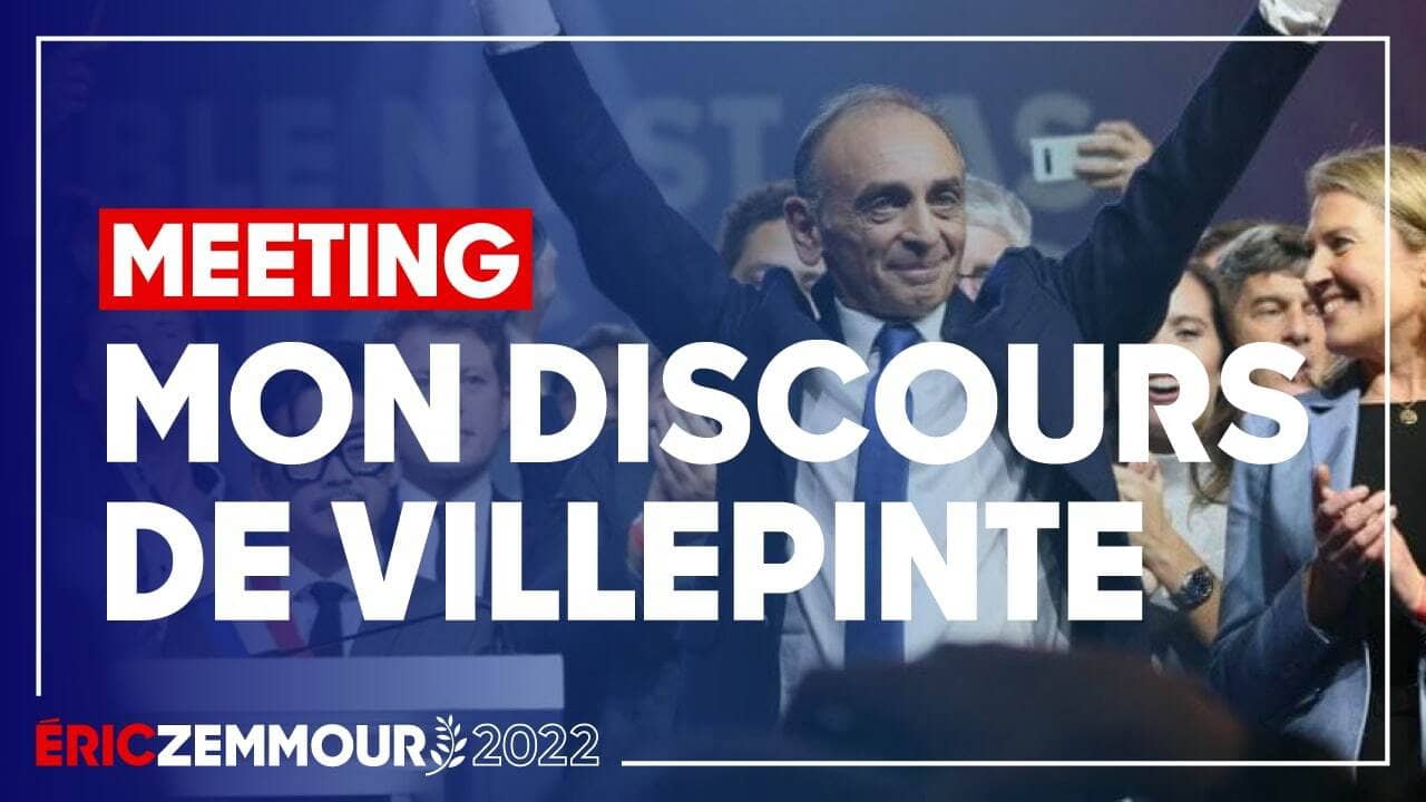 Éric Zemmour : Discours de Villepinte backdrop