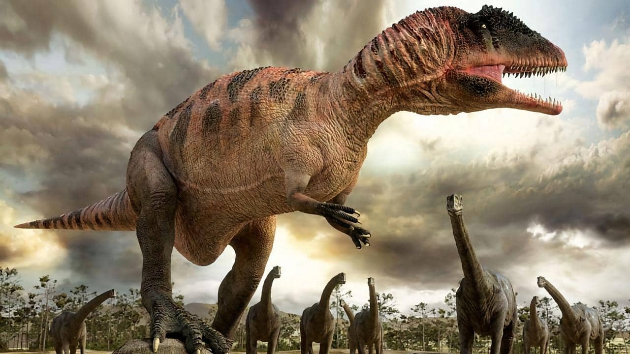 Planet Dinosaur backdrop